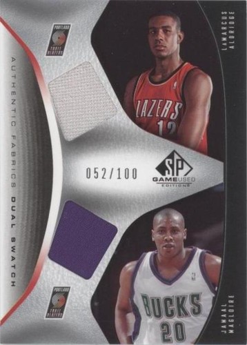 2006-07 SP Game Used Edition - Jamaal Magloire/LaMarcus Aldridge #AFD-MA