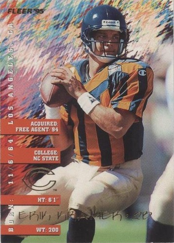 1995 Fleer Erik Kramer #57