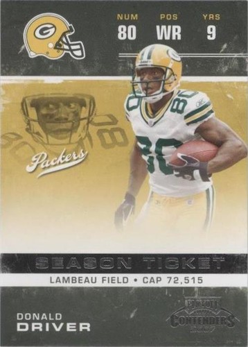2007 Playoff Contenders Donald Driver #38