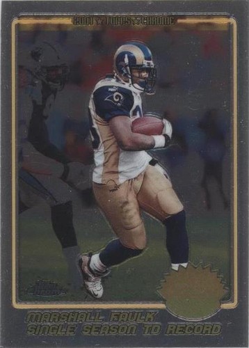 2001 Topps Chrome Marshall Faulk #202