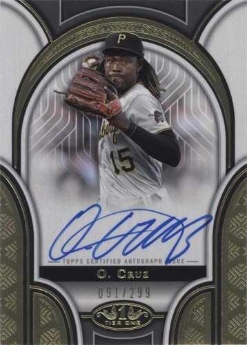 O'Neil Cruz オートグラフパッチカード 2023 Oneil Cruz Father's Day 2023 Topps Commemorative Team Patch