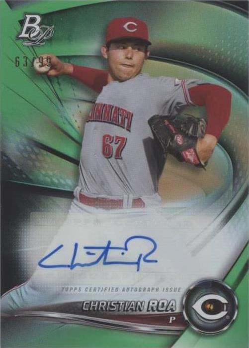 2022 Bowman Platinum - Top Prospects Green Autographs #TOP-2 Christian ...