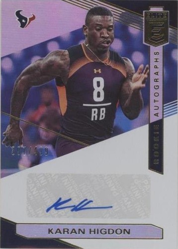 2019 Panini Donruss Elite Karan Higdon #RA-KH