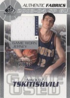 2003-04 SP Game Used - Nikoloz Tskitishvili #NT-J