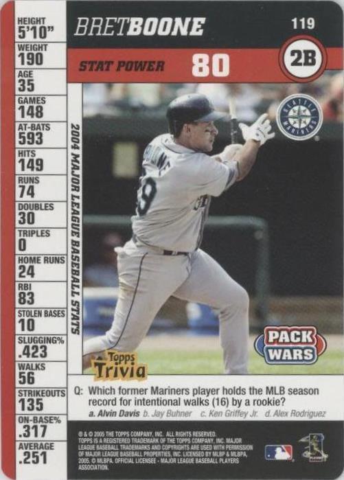 2005 Topps Pack Wars - Bret Boone #119