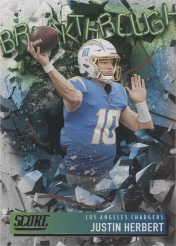 2021 Score Justin Herbert #B10