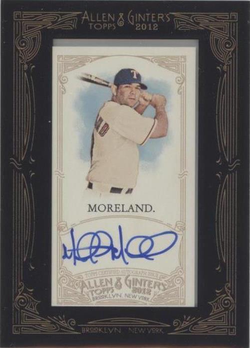 Topps Allen & Ginter's 2012 - Mitch Moreland #AGA-MMO