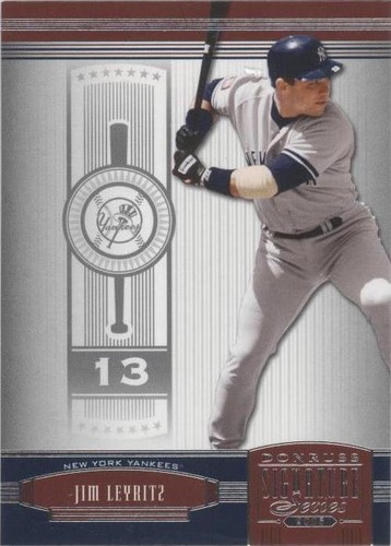 2005 Donruss Signature Series - Jim Leyritz #86