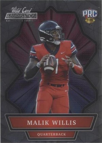 2021 Wild Card Alumination NIL Collegiate Edition Malik Willis #ANBC-55