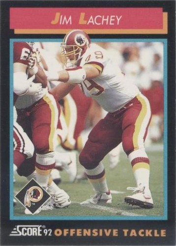 1992 Score Jim Lachey #349