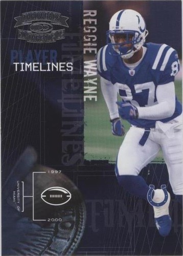2005 Donruss Throwback Threads Reggie Wayne #PT-21