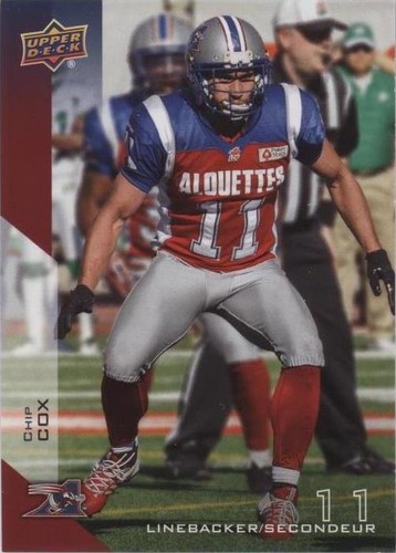 2014 Upper Deck CFL Chip Cox #124