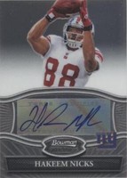 2010 Bowman Sterling Hakeem Nicks #BSA-HN
