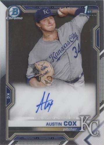 2021 Bowman - Austin Cox #CPA-AC