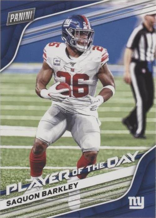 2020 Panini Player of the Day Saquon Barkley #25