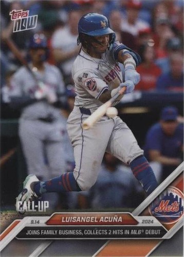 2024 Topps Now LUISANGEL ACUNA #711SP - PSA-10 Call-Up RC Foil 