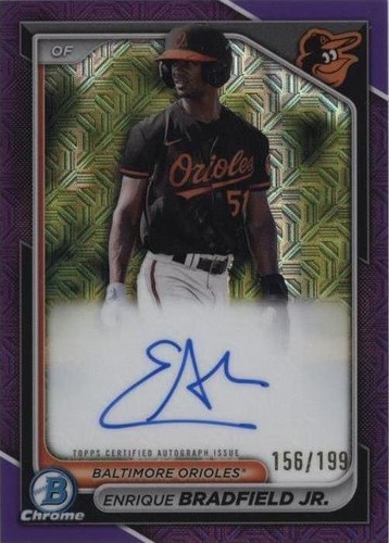 2024 Bowman - Enrique Bradfield #BMA-EB