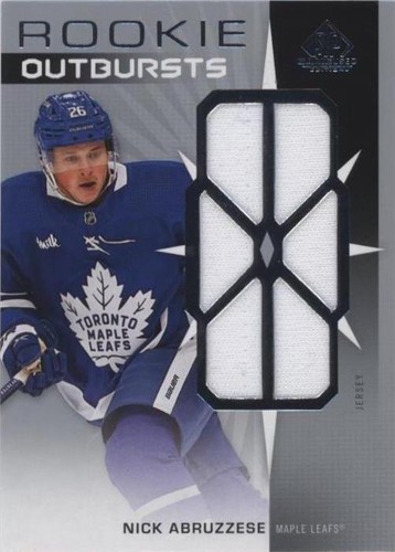 2022-23 Upper Deck SP Game Used - Nicholas Abruzzese #RO-NA