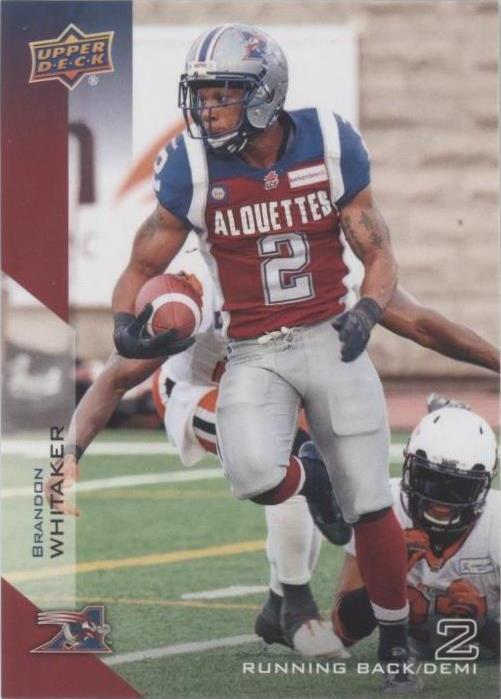 2014 Upper Deck CFL Brandon Whitaker #48
