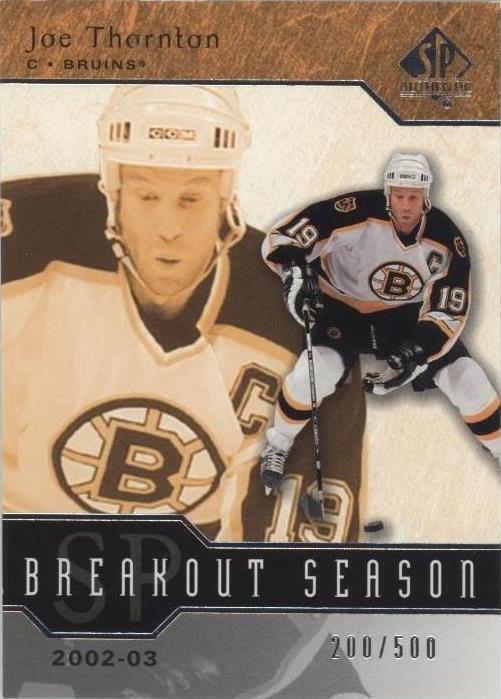 2003-04 SP Authentic - Joe Thornton #B4