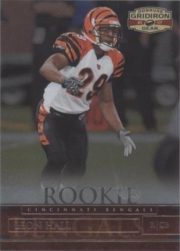 2007 Donruss Gridiron Gear Leon Hall #165