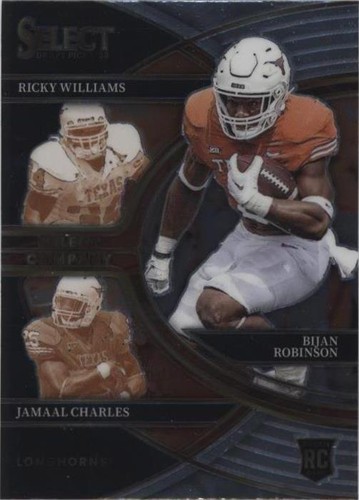2023 Panini Select Draft Picks Bijan Robinson Jamaal Charles Ricky Williams #SC-TE