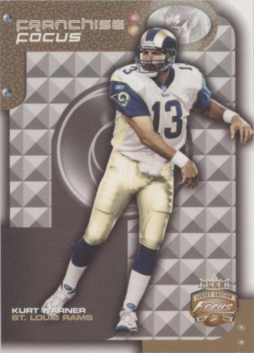 2002 Fleer Focus Jersey Edition Kurt Warner #29FF