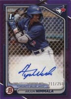 2024 Bowman - Arjun Nimmala #PPRA-AN
