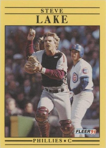 1991 Fleer - Steve Lake #403