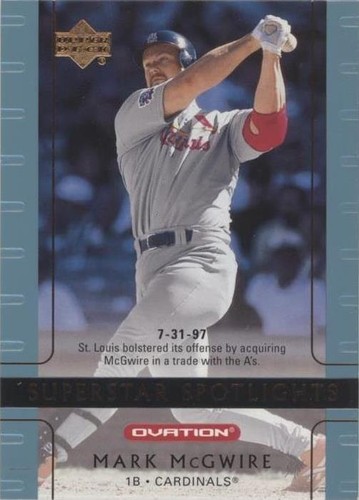 2002 Upper Deck Ovation - Mark McGwire #117