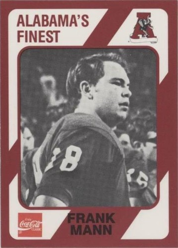 1989 Collegiate Collection Alabama Crimson Tide Frank Mann #178