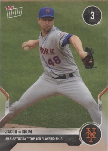 2021 Topps Now MLB Network Top 100 Players - Jacob deGrom #T-3