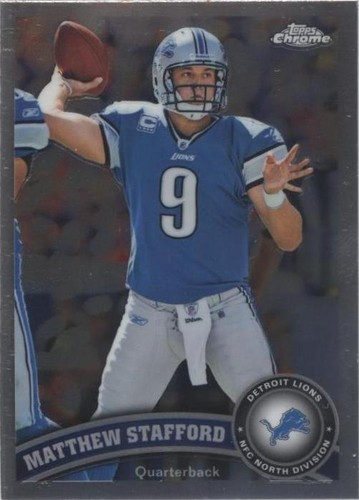2011 Topps Chrome Matthew Stafford #4