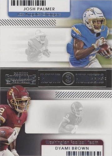 2021 Panini Contenders Dyami Brown Josh Palmer #RN-JPA