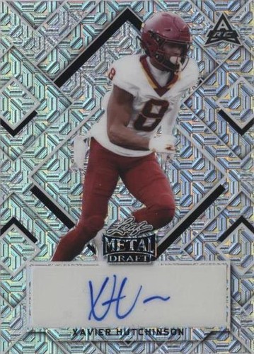 2022 Leaf Metal Draft Xavier Hutchinson #BA-XH1
