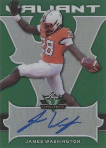 2018 Leaf Valiant James Washington #BA-JW2
