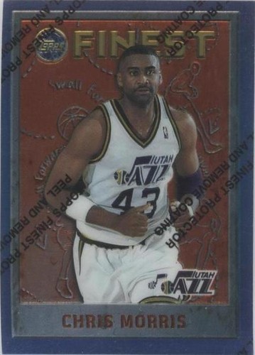 1995-96 Topps Finest - Chris Morris #250