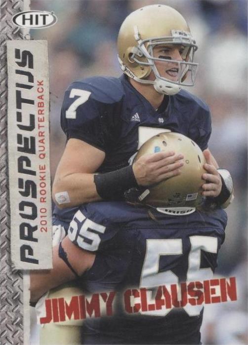2010 SAGE Hit Jimmy Clausen #P-4