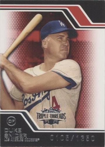 2008 Topps Triple Threads - Duke Snider #89