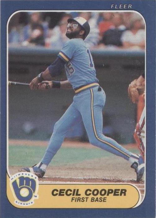 Fleer 1986 - Cecil Cooper #484