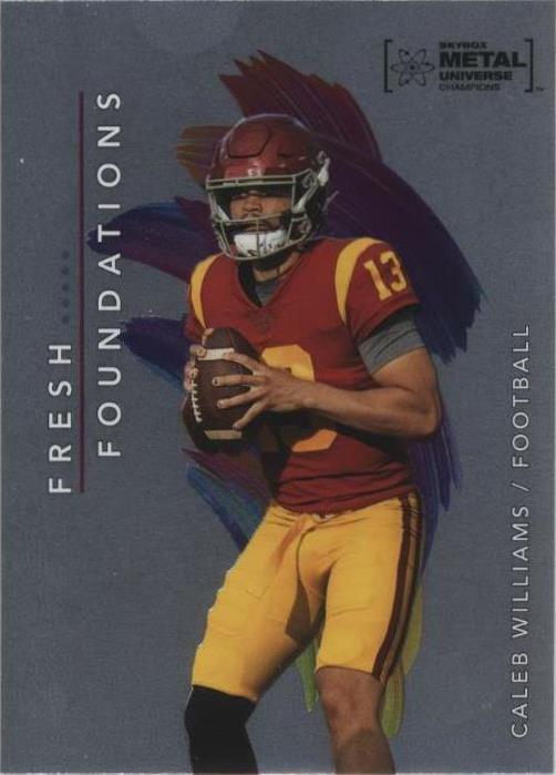 2022 Skybox Metal Universe Champions Caleb Williams #FF34
