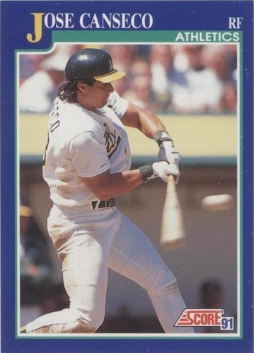 JOSE CANSECO 1991 Score Dream Team Baseball Card SHIRTLESS Oakland
