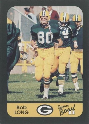 1991 Champion Cards Green Bay Packers Super Bowl II 25th Anniversary Bob Long #42