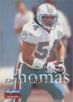 1996 Skybox Impact Rookies Zach Thomas #34
