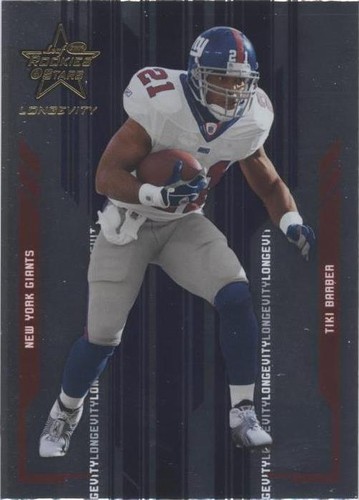 2005 Leaf Rookies & Stars Longevity Tiki Barber #63