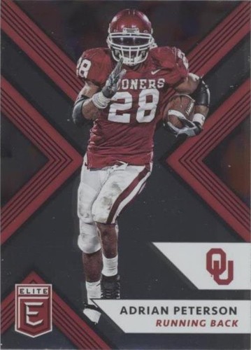 2018 Panini Elite Draft Picks Adrian Peterson #4