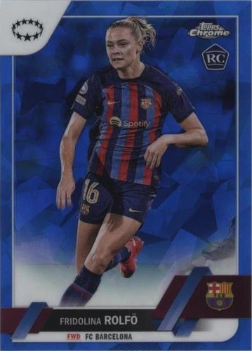 2022-23 Topps Chrome Hugo Ekitike RC Rookie Blue 39/150 France