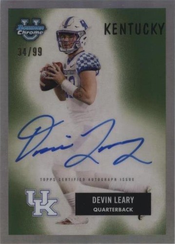 2023 Bowman University Chrome Devin Leary #55B-DL