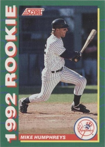1992 Score Glossy Rookies - Mike Humphreys #26