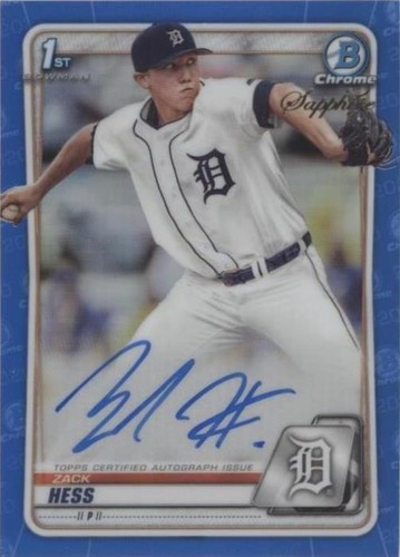2020 Bowman Chrome Sapphire Edition - Zack Hess #BSPA-ZH
